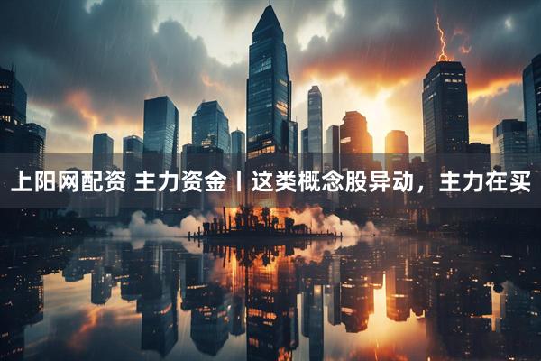 上阳网配资 主力资金丨这类概念股异动，主力在买