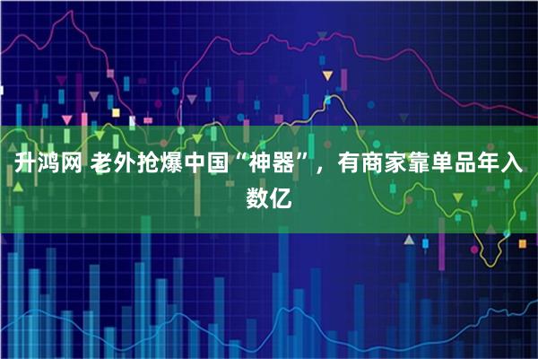 升鸿网 老外抢爆中国“神器”,有商家靠单品年入数亿